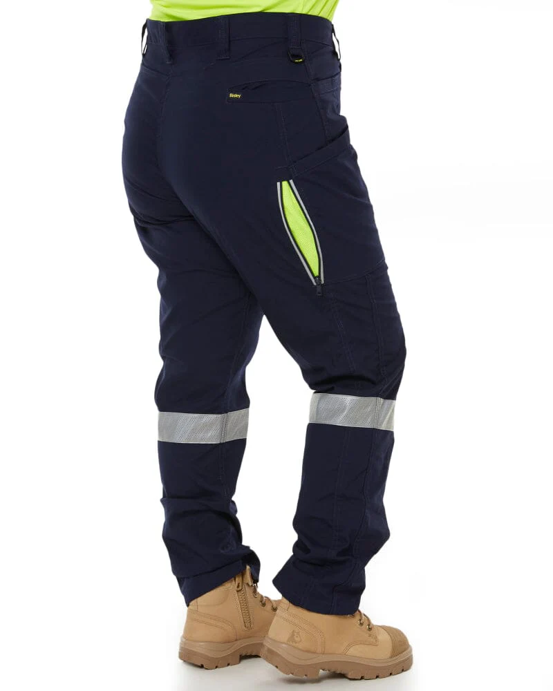 Womens X Airflow Taped Stretch Ripstop Vented Cargo Pant - Navy/Yellow - Image 5