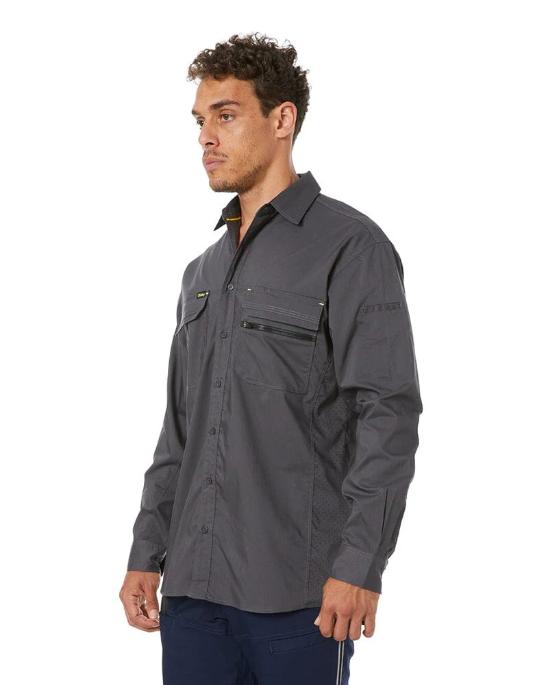 X Airflow Stretch Ripstop Shirt - Charcoal - Image 3