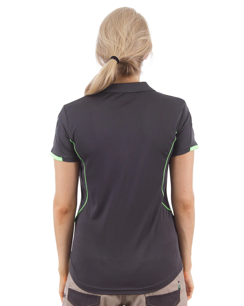 Razor Ladies Polo - Grey/Fluoro - Image 3