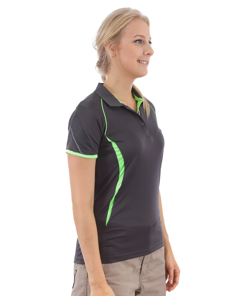 Razor Ladies Polo - Grey/Fluoro - Image 4