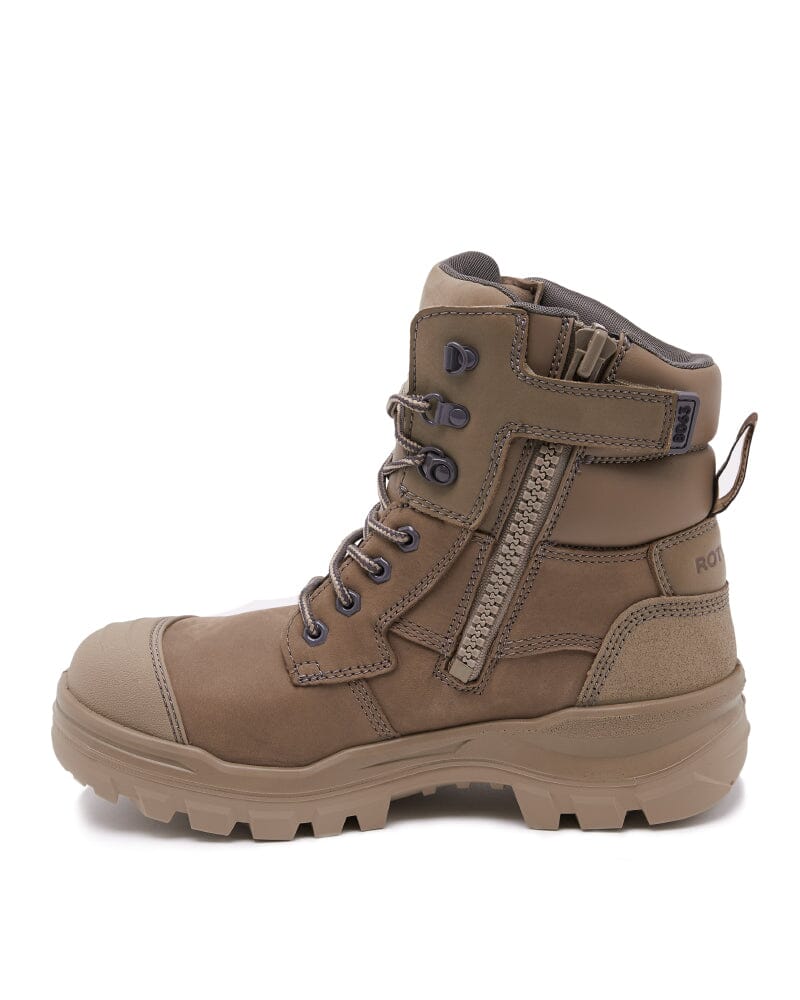 Rotoflex 8063 High Zip Side Safety Boot - Stone - Image 2