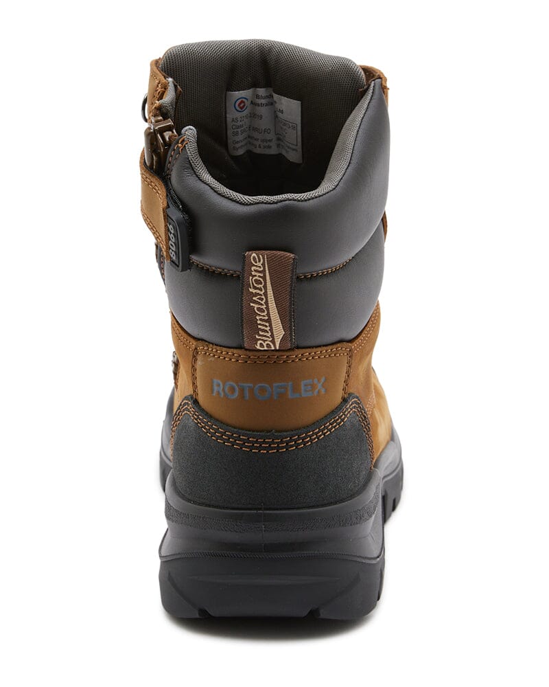 RotoFlex 8066 Zip Side Safety Boot - Saddle - Image 3