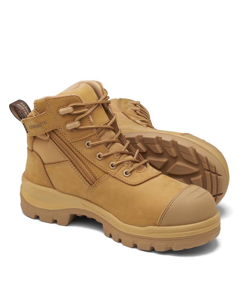 RotoFlex 8550 Mid Zip Side Safety Boot - Wheat - Image 9