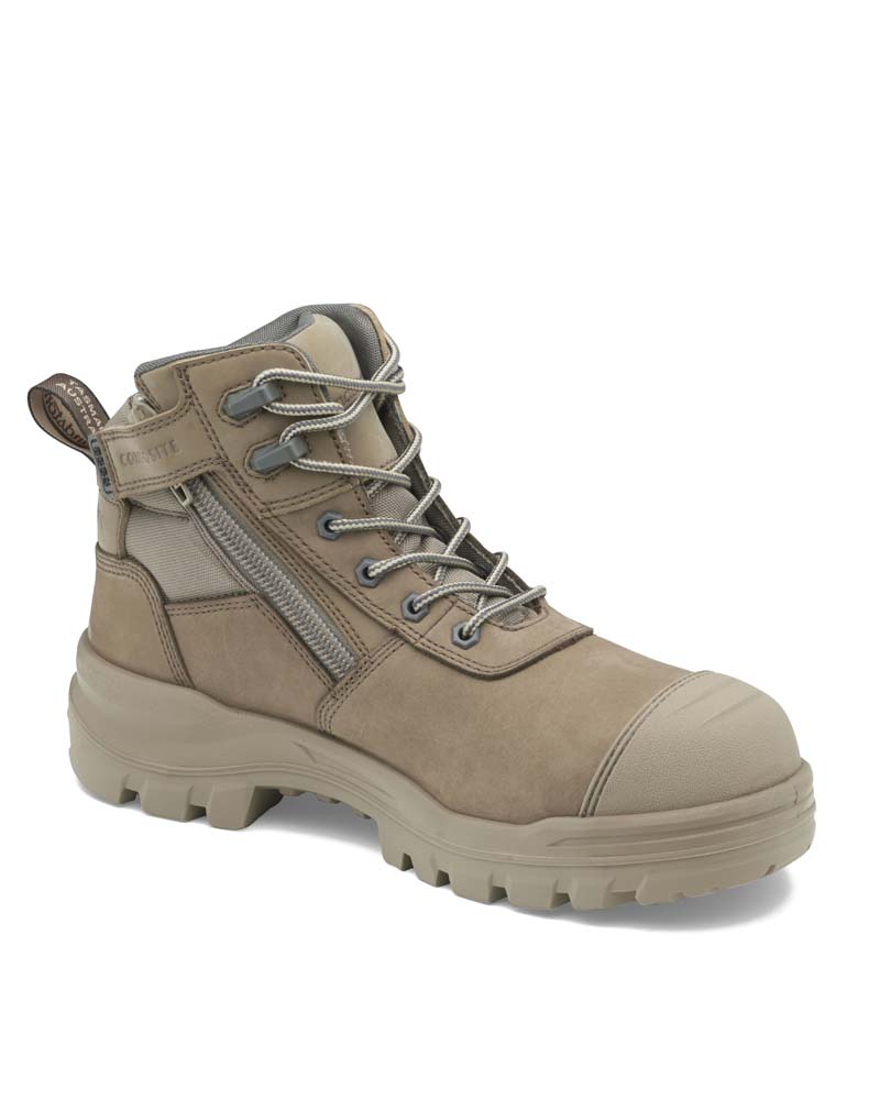 RotoFlex 8553 Mid Zip Side Safety Boot - Stone - Image 7