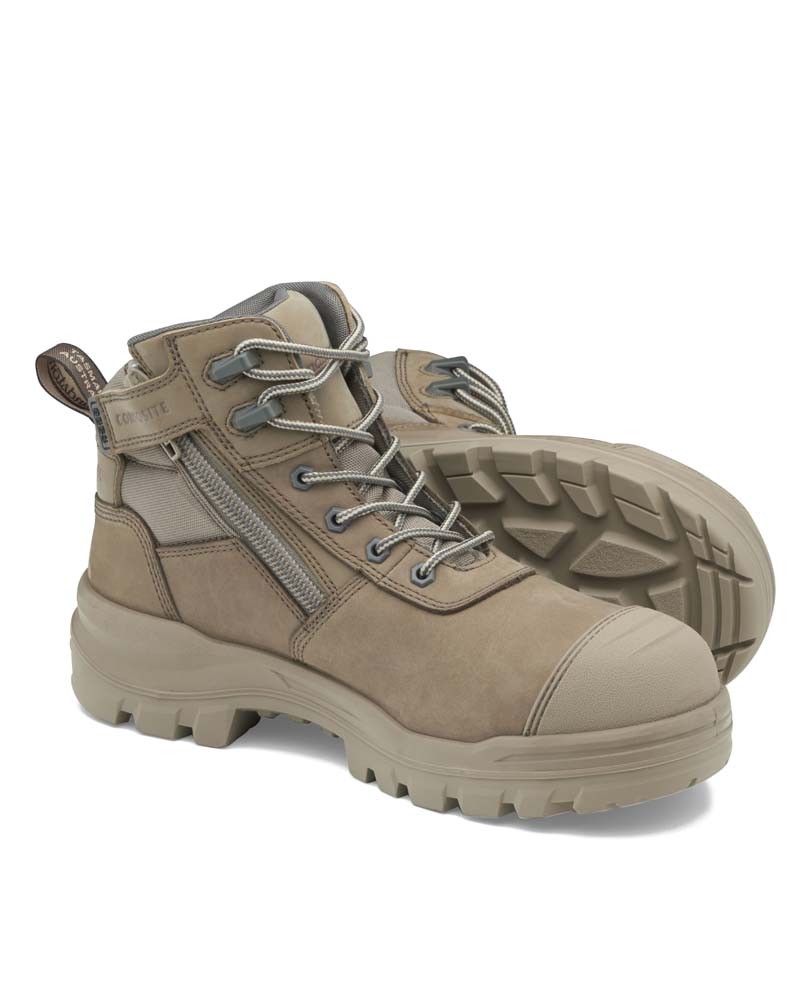 RotoFlex 8553 Mid Zip Side Safety Boot - Stone - Image 8