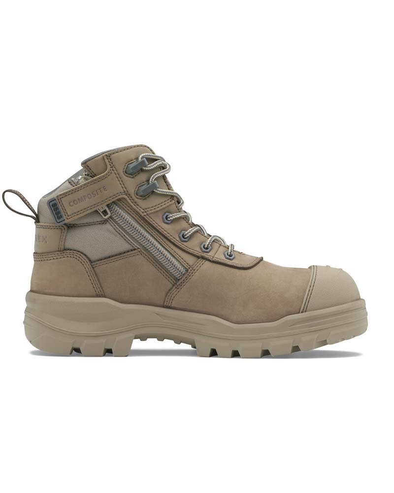 RotoFlex 8553 Mid Zip Side Safety Boot - Stone - Image 9