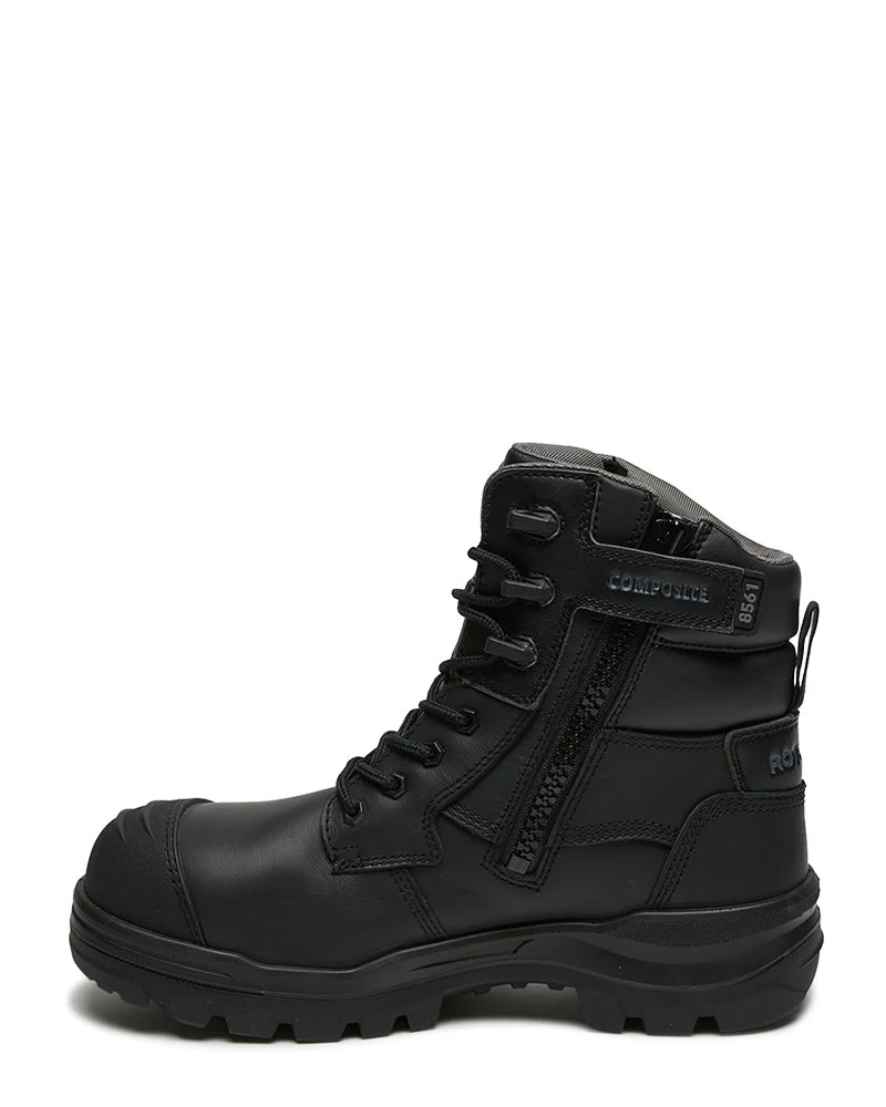 RotoFlex 8561 High Zip Side Safety Boot - Black - Image 2