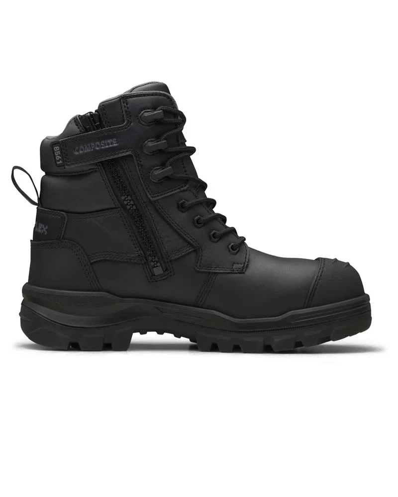 RotoFlex 8561 High Zip Side Safety Boot - Black - Image 4