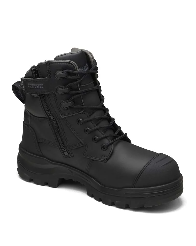 RotoFlex 8561 High Zip Side Safety Boot - Black - Image 7
