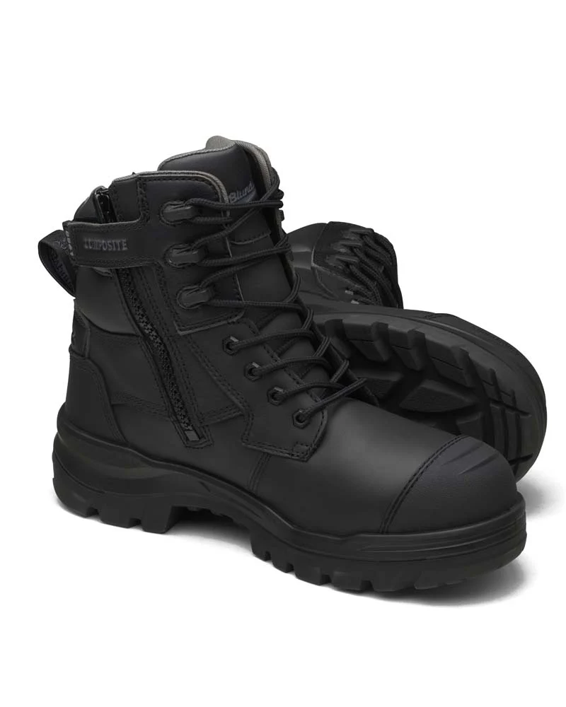 RotoFlex 8561 High Zip Side Safety Boot - Black - Image 9