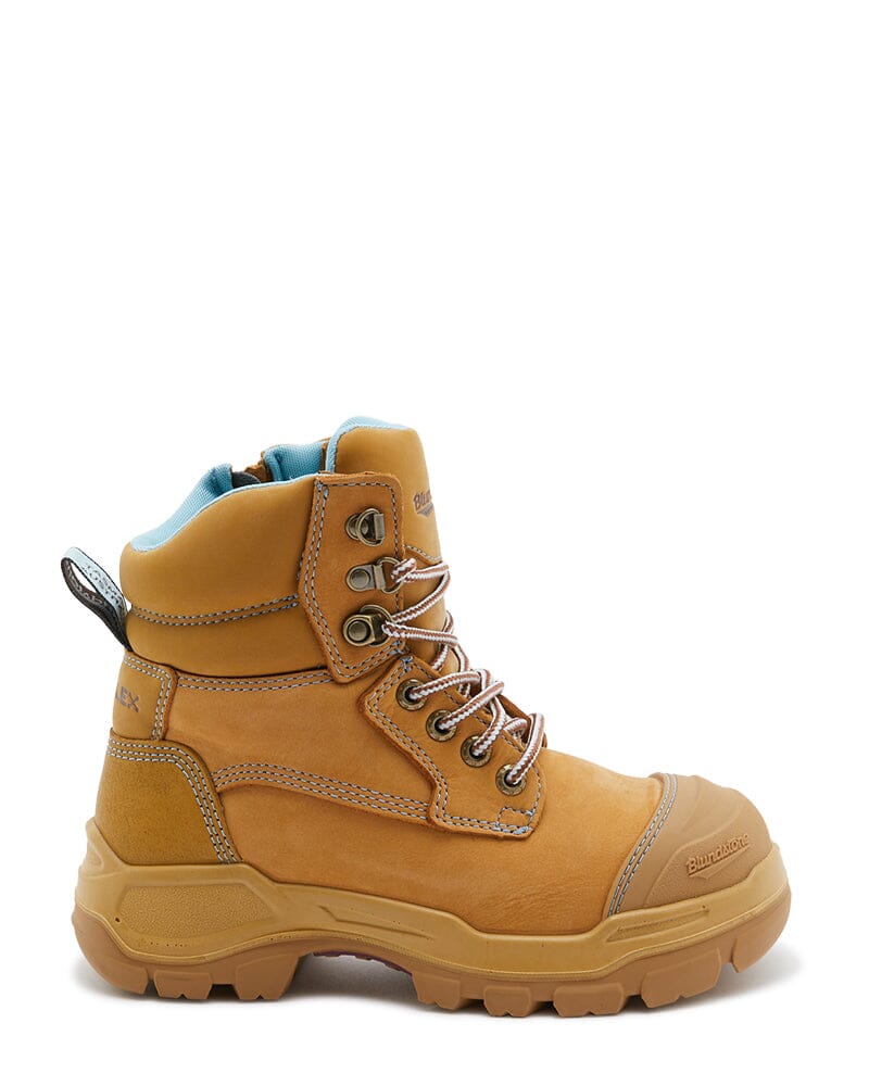 Womens RotoFlex 9960 Zip Side Safety Boot - Wheat - Image 4