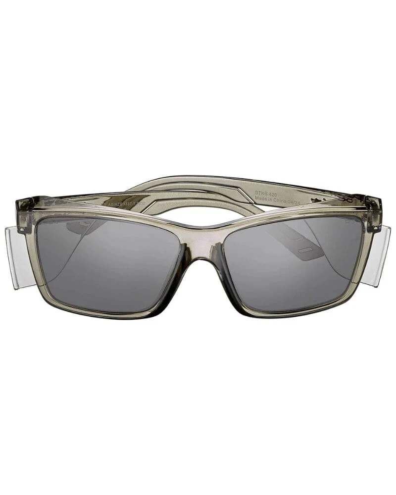 STKS 420 Platinum Safety Glasses - Graphite/Smoke - Image 2