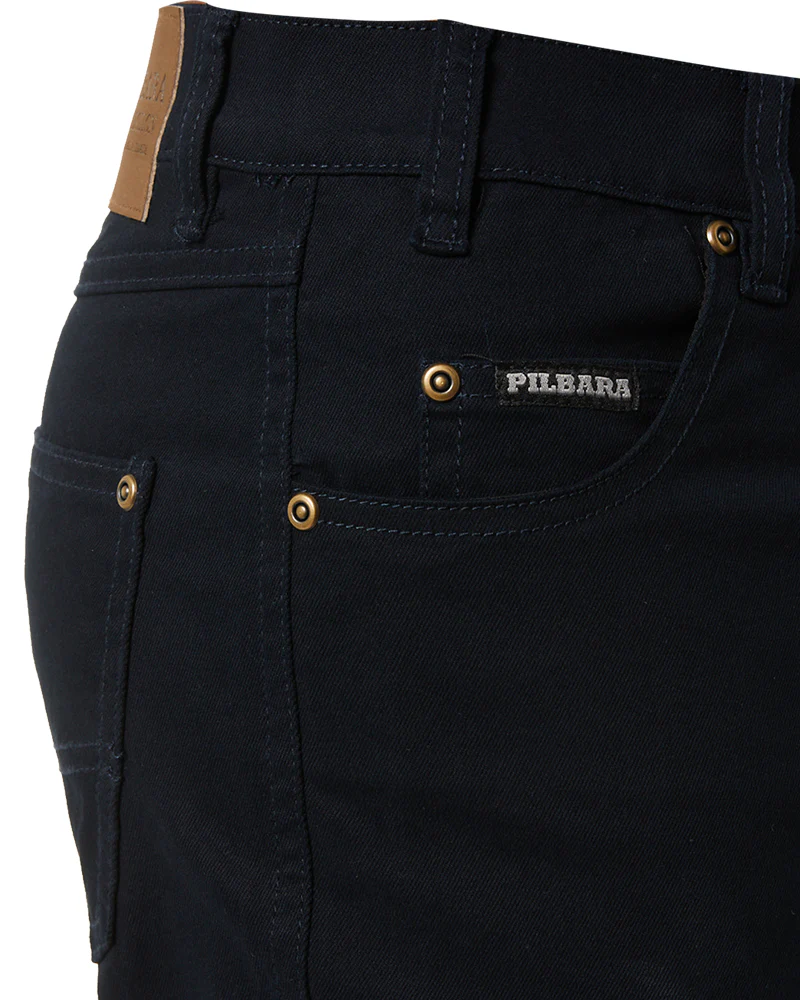Cotton Stretch Jeans - Ink - Image 6