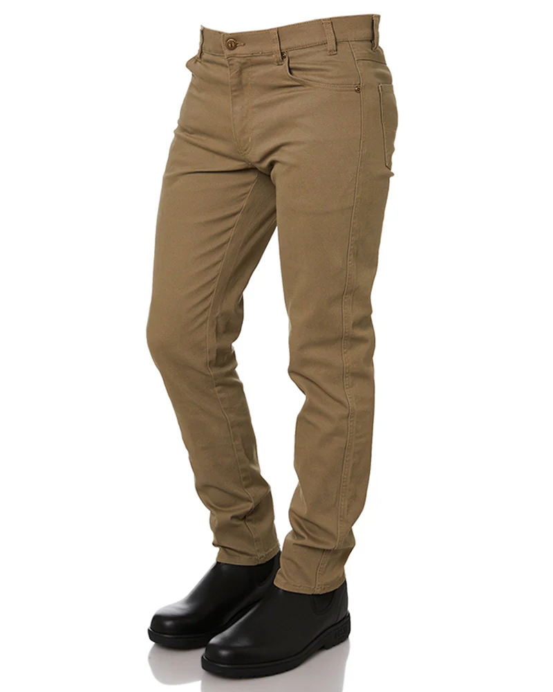 Cotton Stretch Jeans - Wheat - Image 3