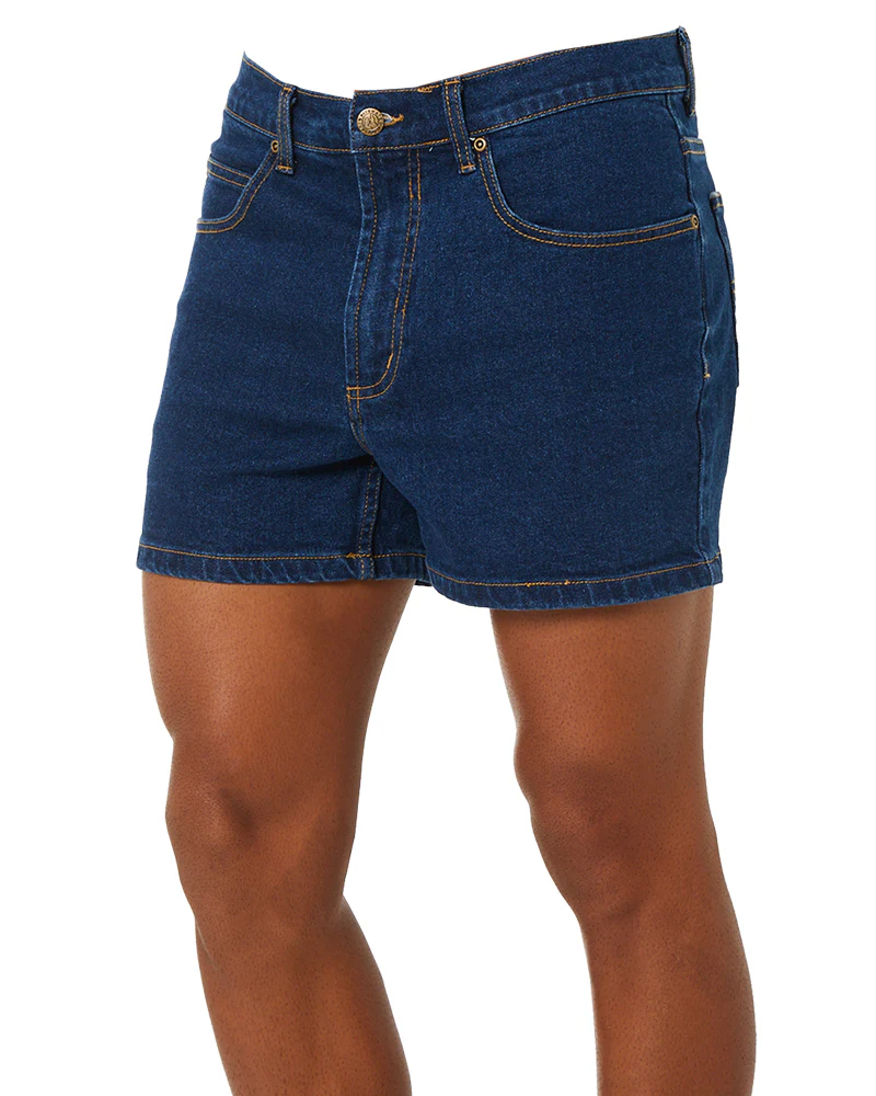 Denim Trucker Shorts - Denim - Image 3