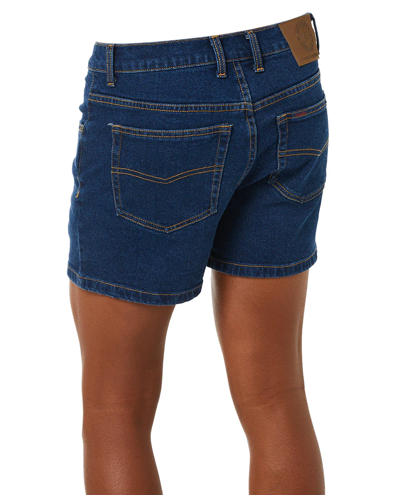 Denim Trucker Shorts - Denim - Image 4