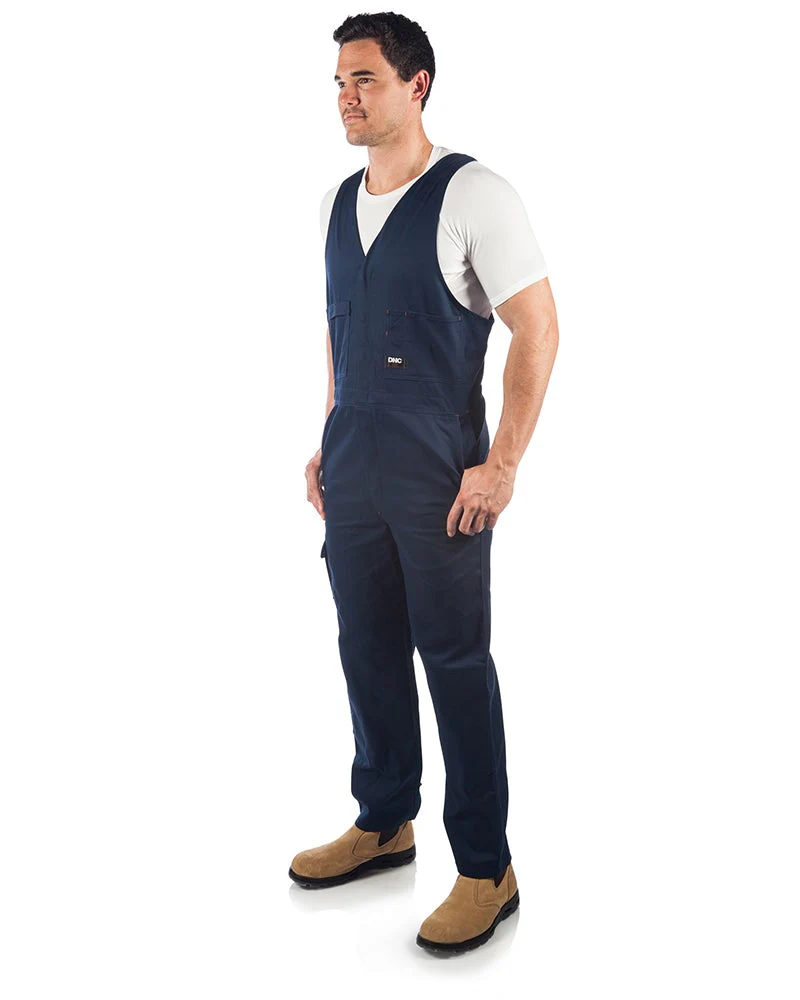 Cotton Drill Action Back Overall - Navy - Image 2