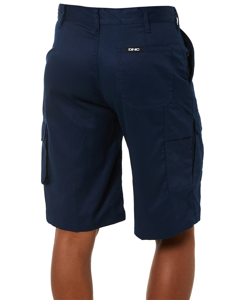 Lightweight Cool-Breeze Cotton Cargo Shorts - Navy - Image 5
