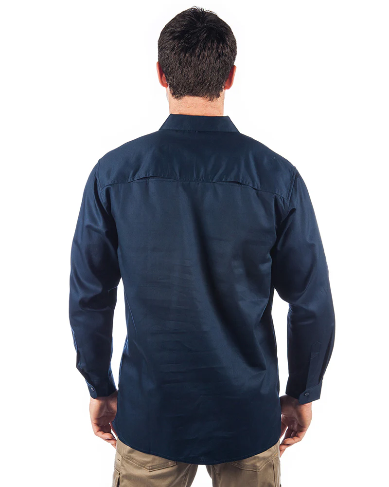 Three Way Cool Breeze Work Shirt Long Sleeve - Navy - Image 3