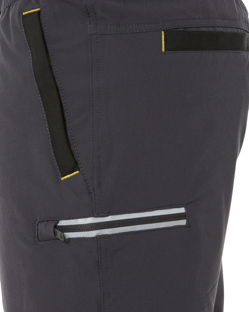 Flex and Move Tradie 4 Way Stretch Elastic Waist Cargo Short - Charcoal - Image 7