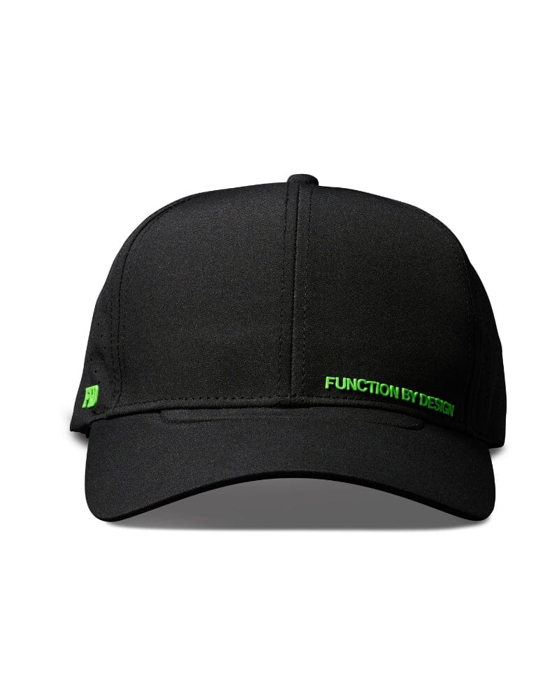 Tech Baseball Cap - Black Small Logo - Image 2