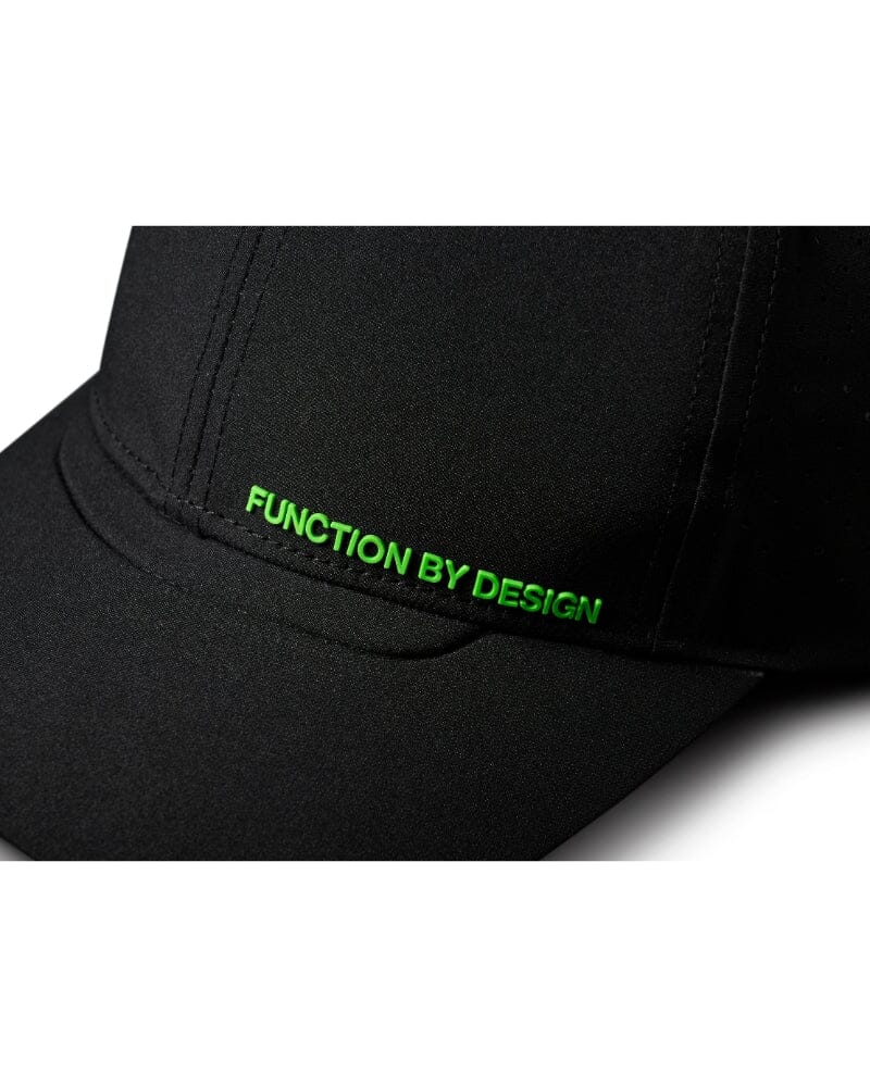 Tech Baseball Cap - Black Small Logo - Image 3