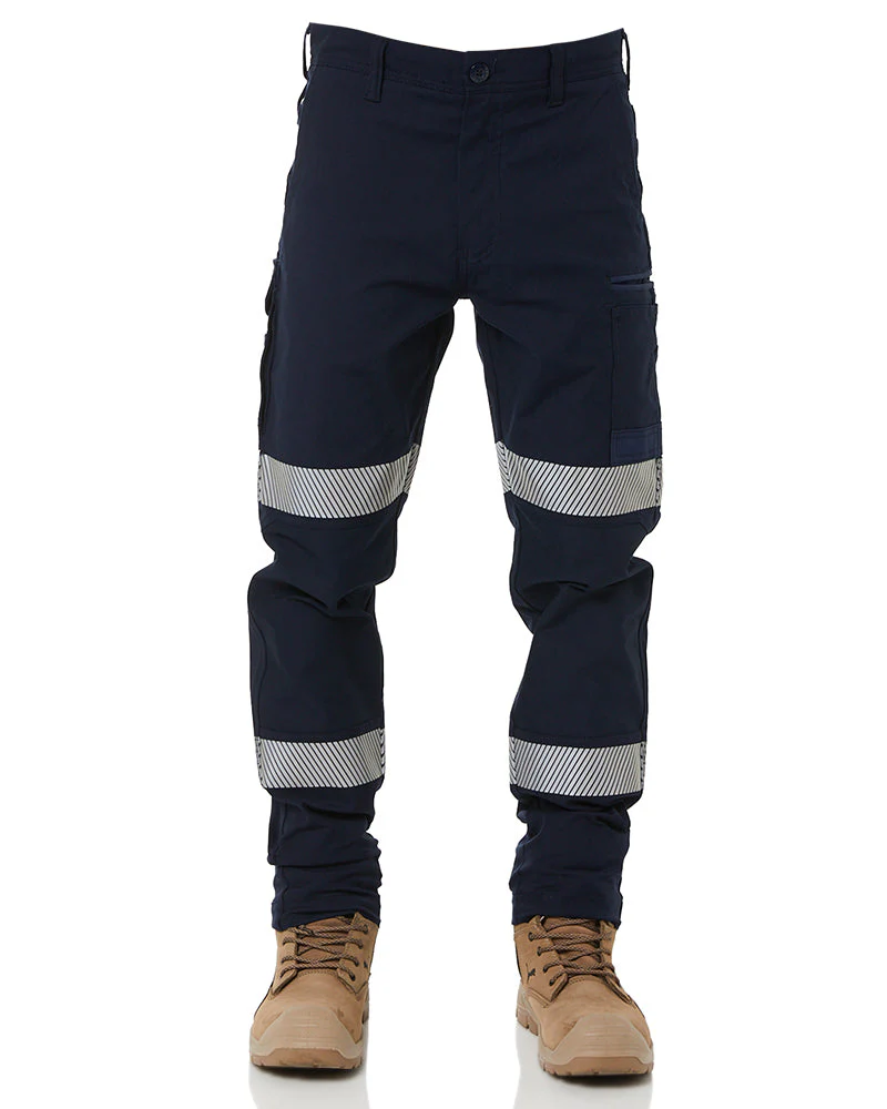 Tradies WP-3T Taped Stretch Pants 4 Value Pack - Navy - Image 2