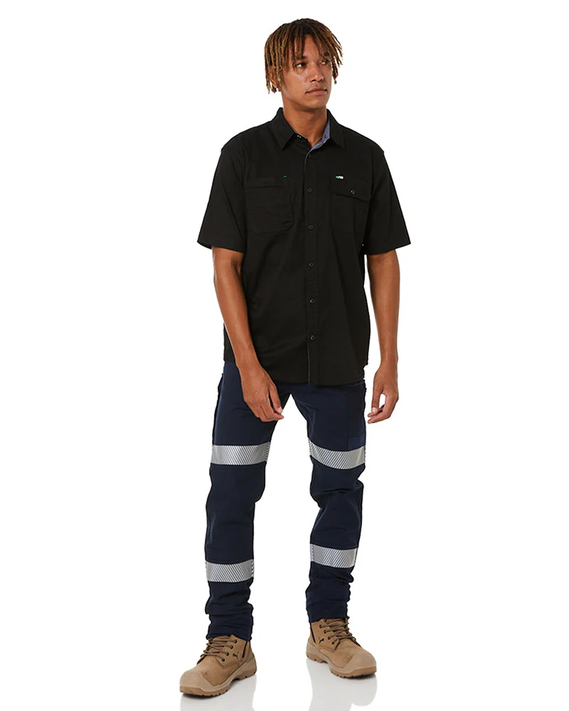 Tradies WP-3T Taped Stretch Pants 4 Value Pack - Navy - Image 3