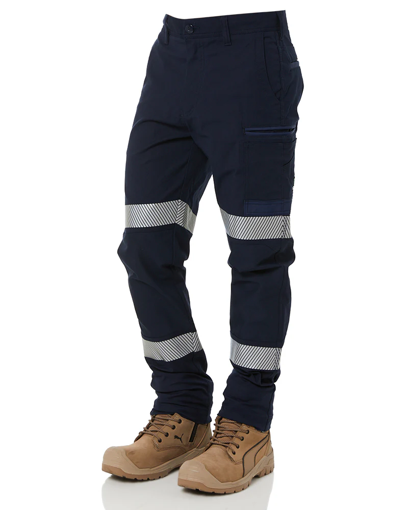 Tradies WP-3T Taped Stretch Pants 4 Value Pack - Navy - Image 4