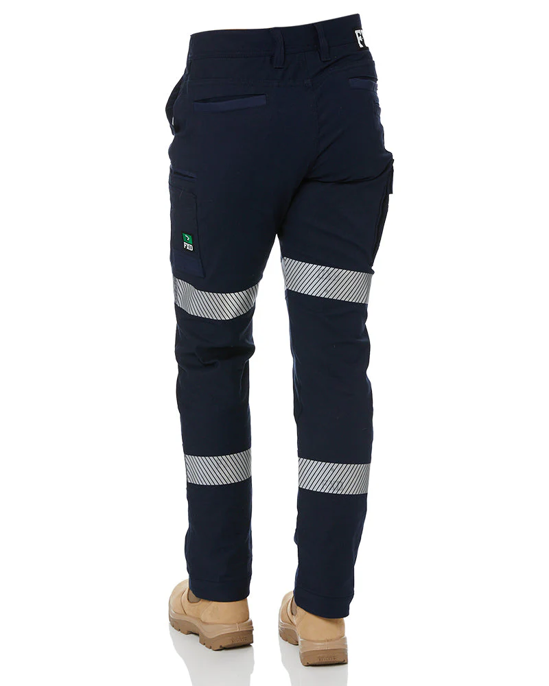 Tradies WP-3WT Womens Taped Stretch Pants Twin Value Pack - Navy - Image 4