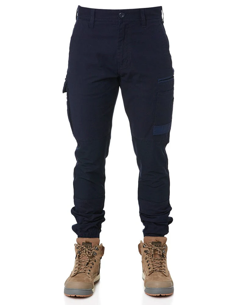 Tradies WP-4 Stretch Cuffed Work Pants 5 Value Pack - Navy - Image 2