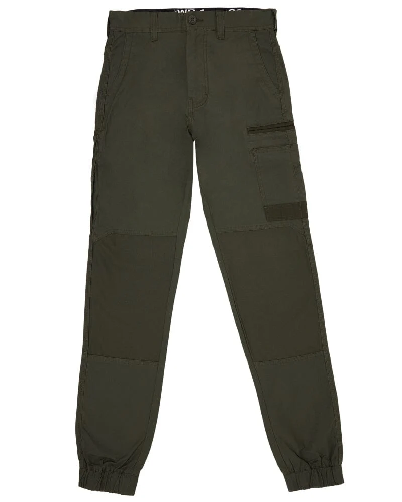 Tradies WP-4 Stretch Cuffed Work Pants Value Pack - Green - Image 2