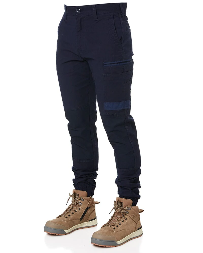 Tradies WP-4 Stretch Cuffed Work Pants Value Pack - Navy - Image 3