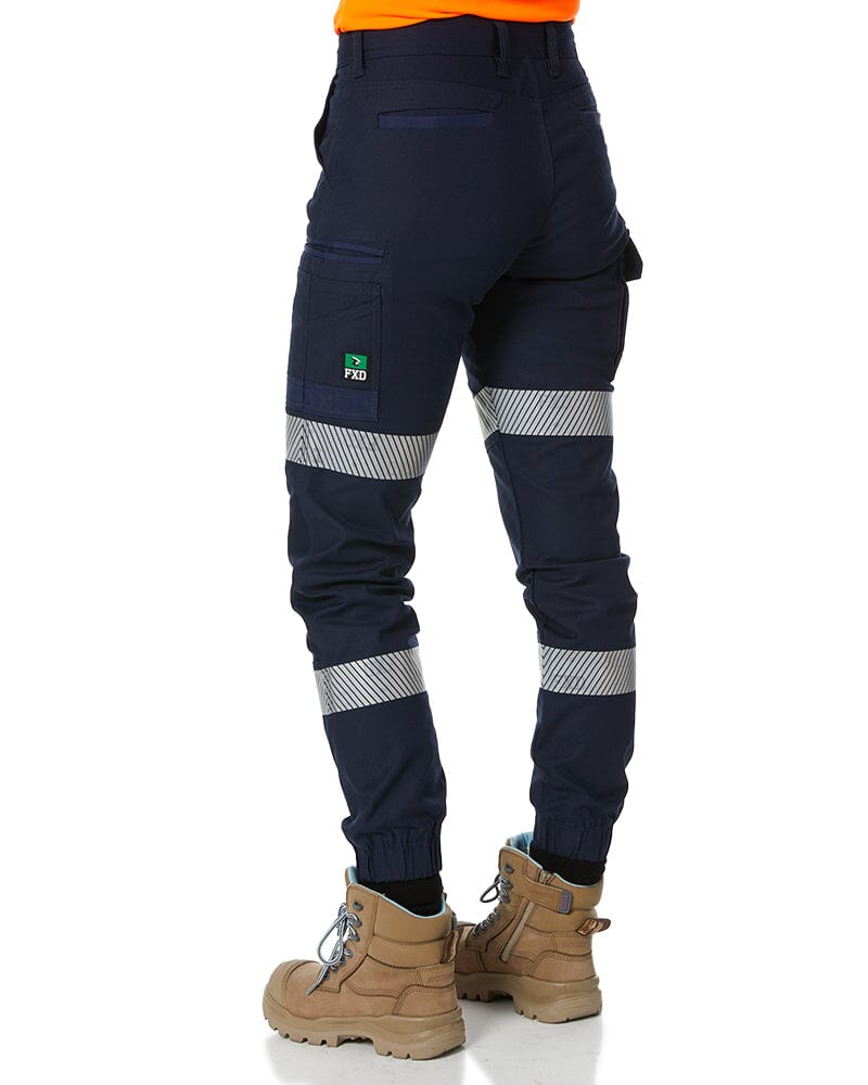WP-4WT Womens Taped Stretch Cuffed Pants - Navy - Image 4