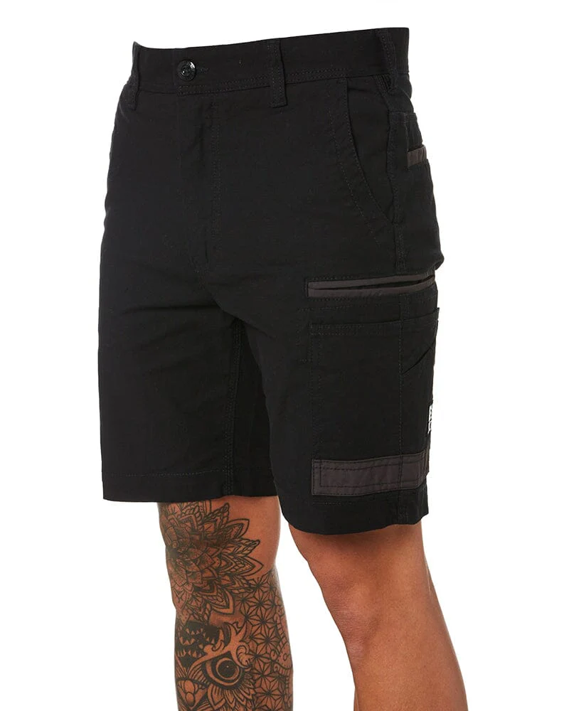 Tradies WS-3 Stretch Work Shorts 2 Value Pack - Black/Black - Image 3