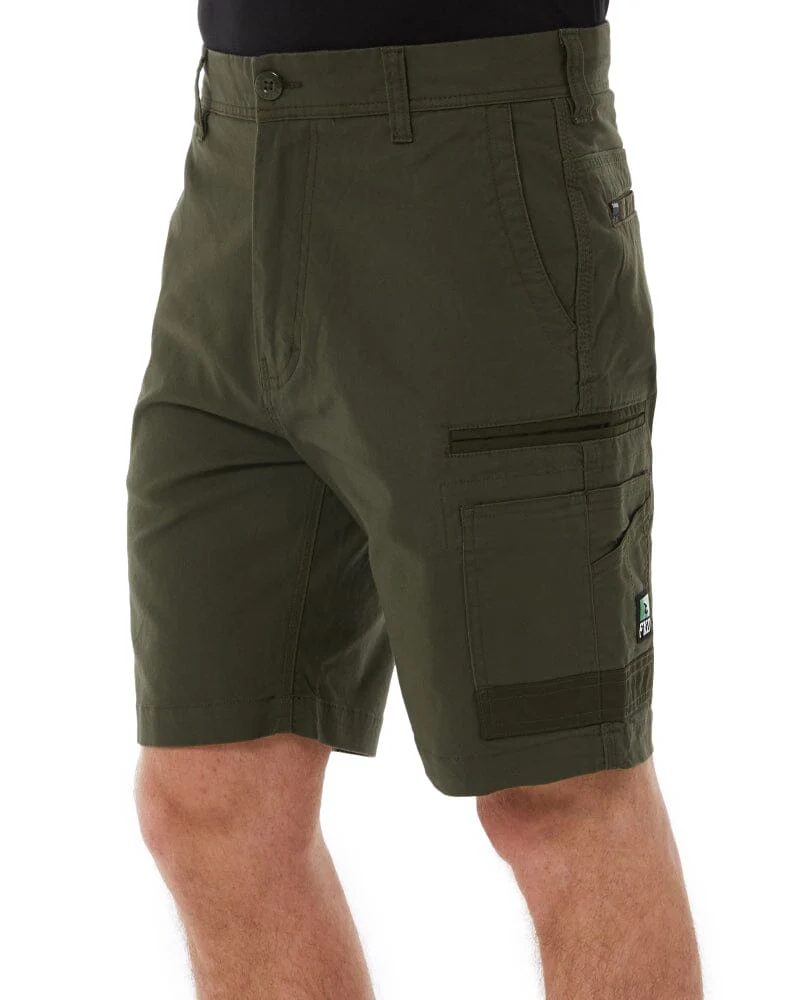 Tradies WS-3 Stretch Work Shorts 2 Value Pack - Green - Image 3