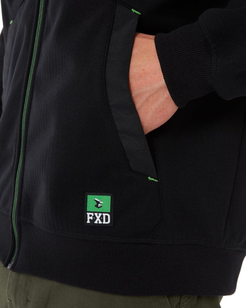 WF-3 Zip Thru Hoodie - Black - Image 7