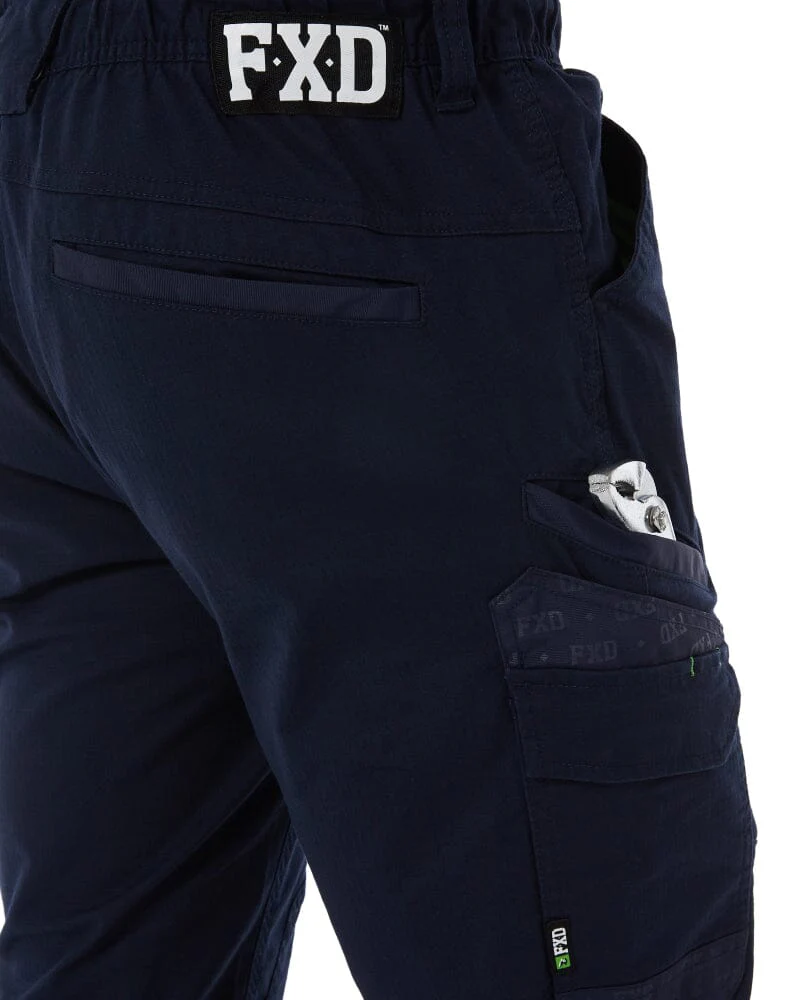 WP-12C Cuffed Elastic Waist Stretch Ripstop Work Pant - Navy - Image 6