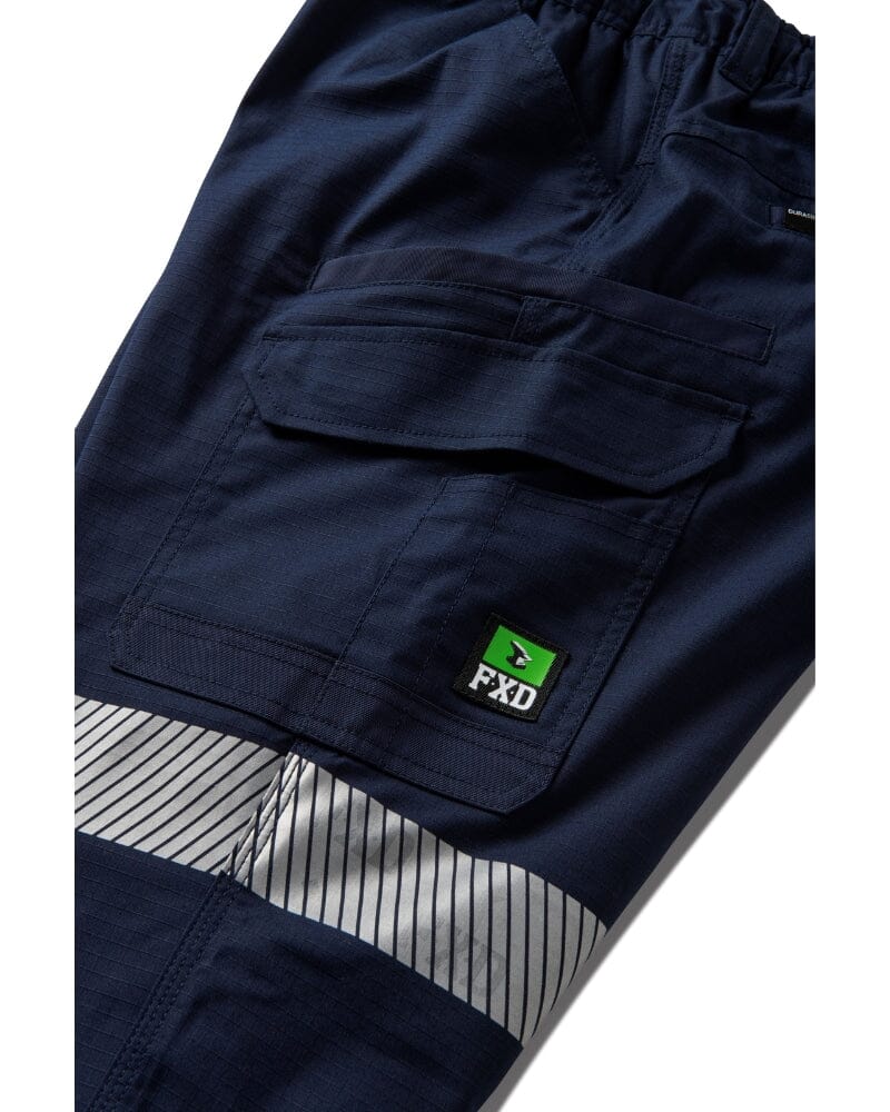 WP-12T Taped Elastic Waist Stretch Ripstop Work Pant - Navy - Image 3