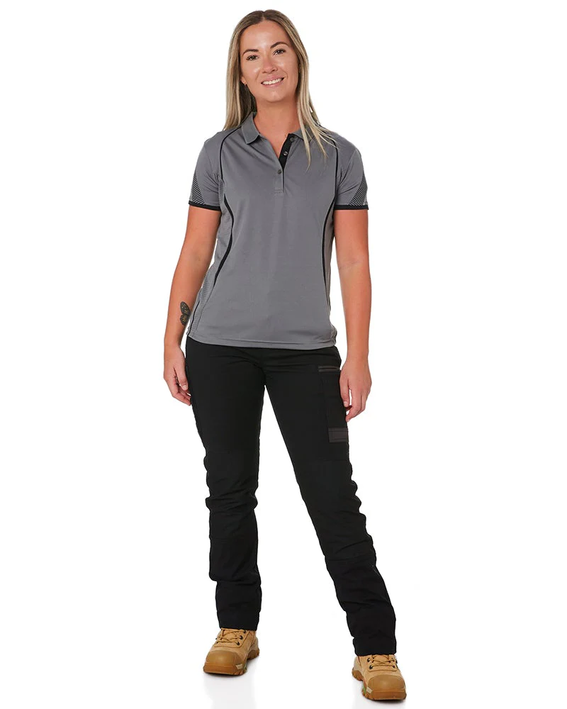 WP-3W Ladies Stretch Work Pants - Black - Image 2