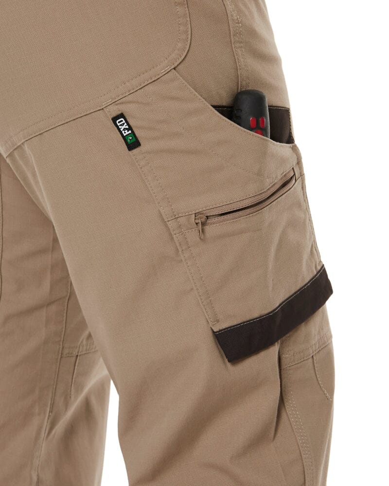WP-7W Womens Stretch Ripstop Work Pant - Khaki - Image 6