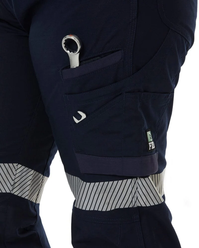 WP-7WT Womens Stretch Ripstop Taped Work Pant - Navy - Image 7