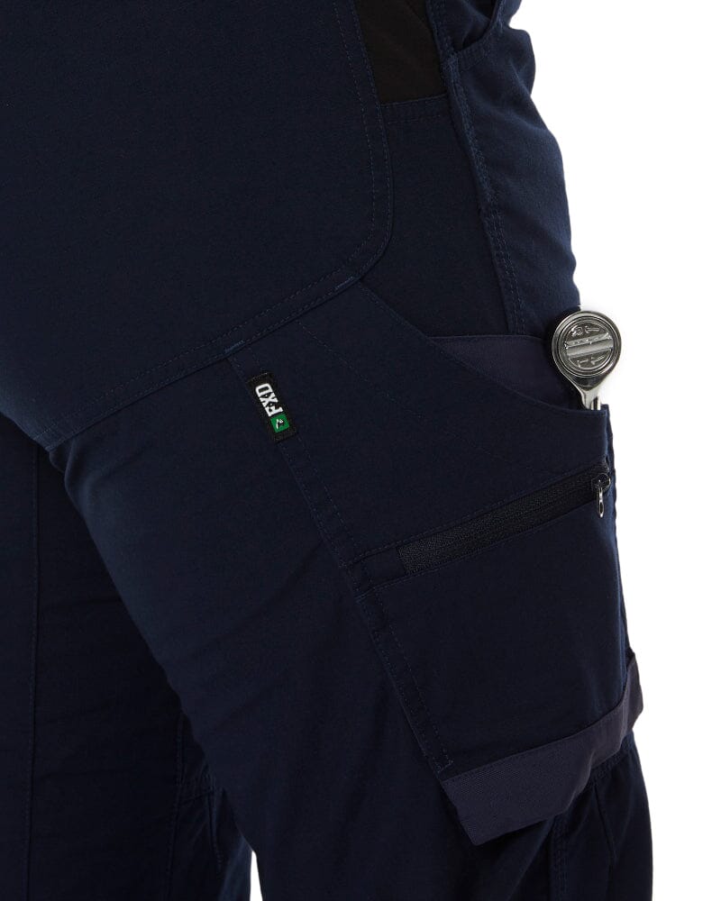 WP-8W Womens Cuffed Stretch Ripstop Work Pant - Navy - Image 6