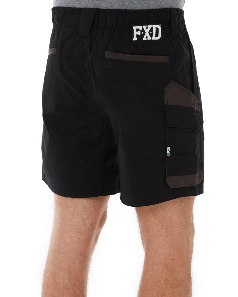 WS-7 Elastic Waist Stretch Utility Short - Black - Image 5