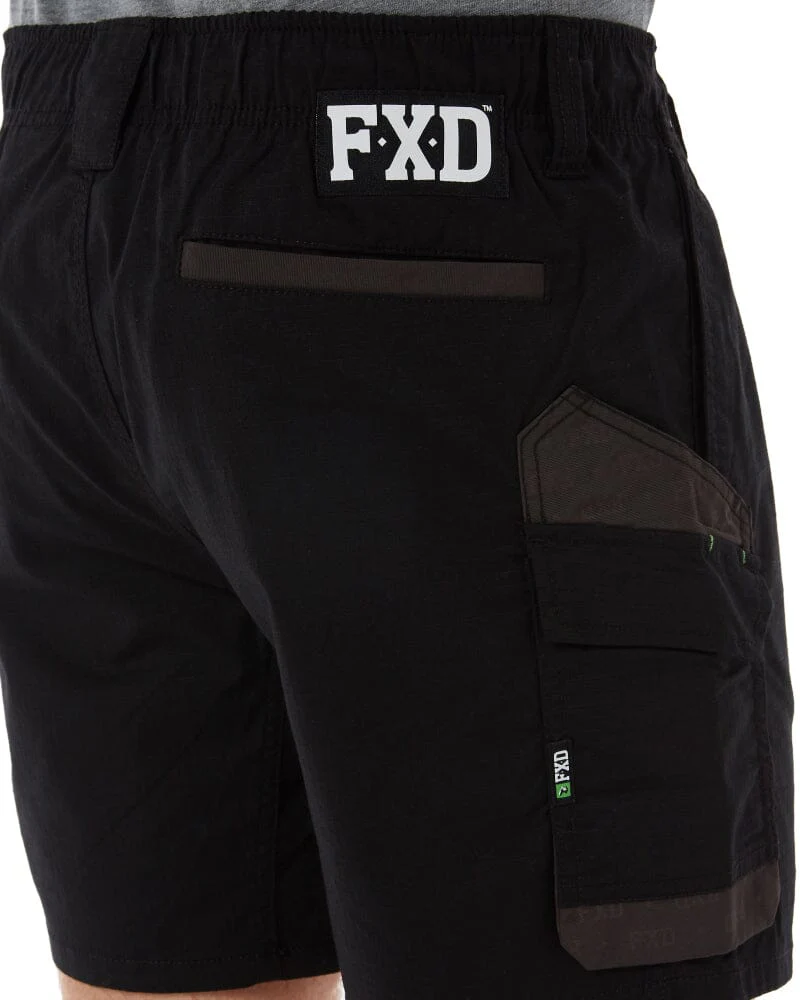 WS-7 Elastic Waist Stretch Utility Short - Black - Image 6