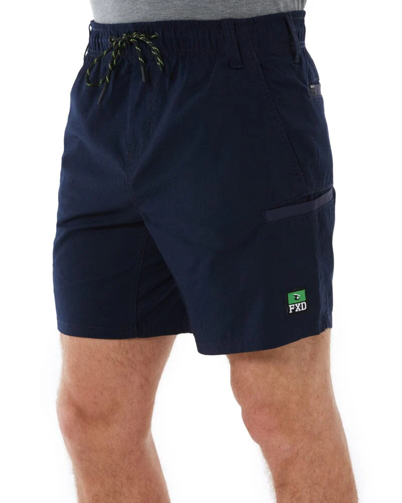 WS-7 Elastic Waist Stretch Utility Short - Navy - Image 3