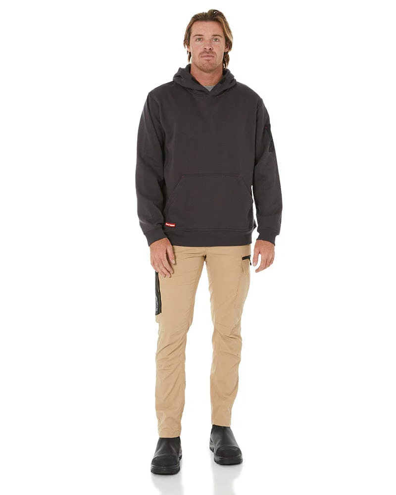 Brushed Fleece Hoodie - Charcoal - Image 2