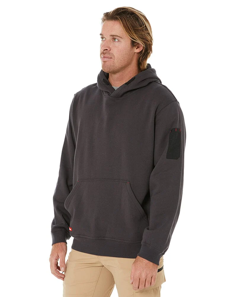Brushed Fleece Hoodie - Charcoal - Image 3