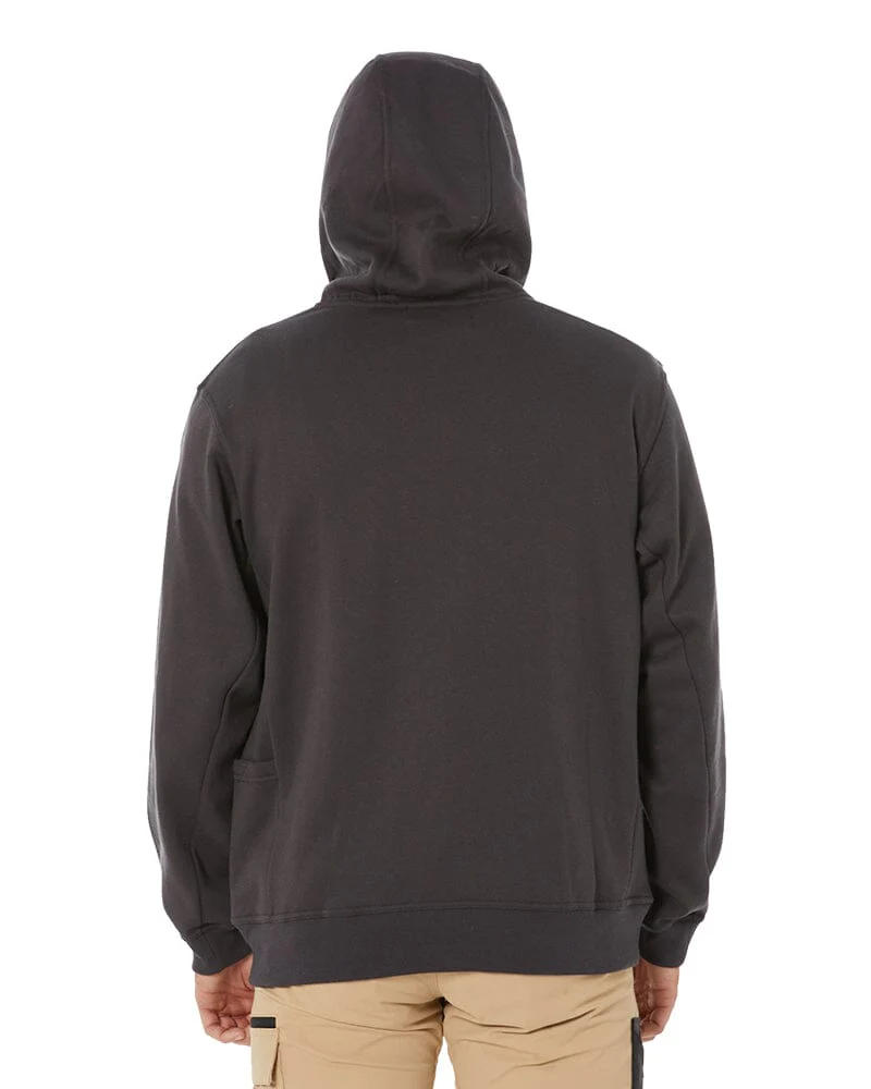 Brushed Fleece Hoodie - Charcoal - Image 4