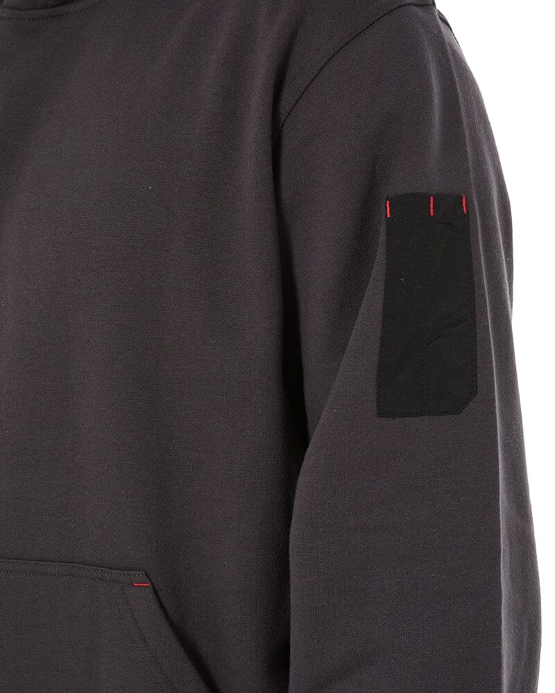 Brushed Fleece Hoodie - Charcoal - Image 5